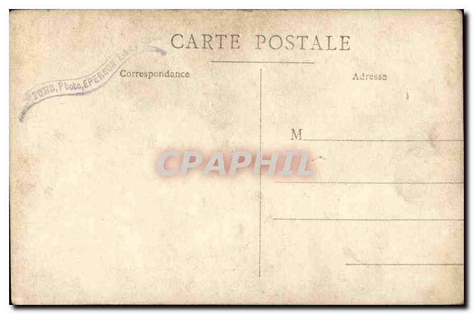 Carte Photo CPA Femmes Epernon Photo — Rückseite