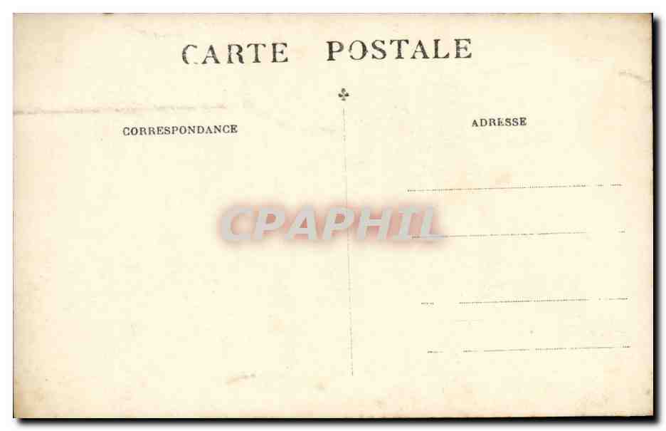 Carte Photo CPA plage Enfants Chateau de sable — Rückseite