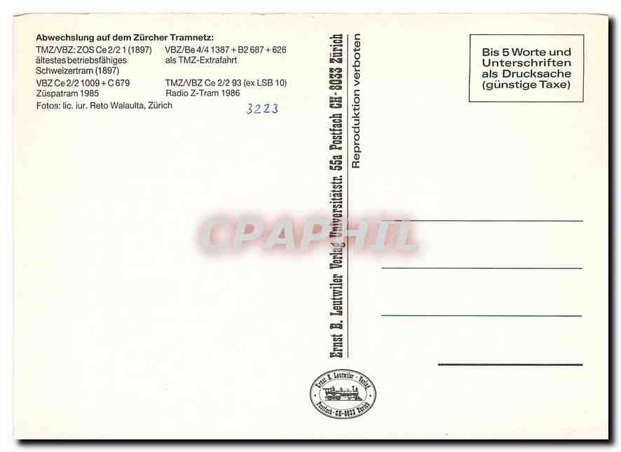 CPM TMZ VBZ ZOS — Verso