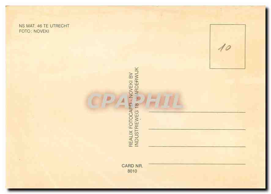 CPM NS Mat 46 TE Utrecht — Rückseite