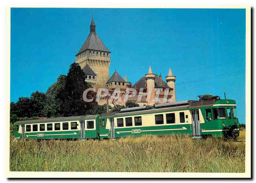 CPM Chemin de fer Biere Apples Morges  BE 4 4 12 Château de Vufflens