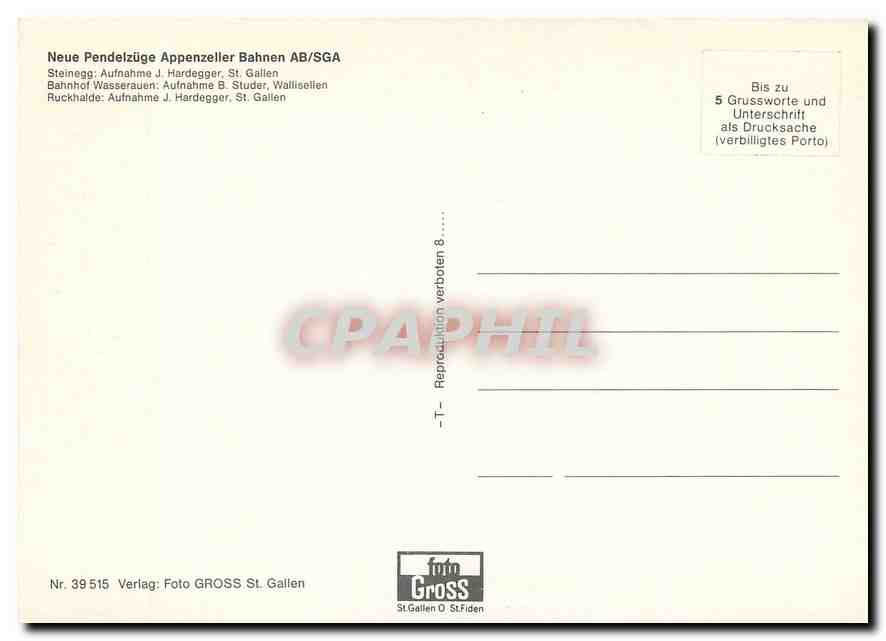 CPM Appenzeller Bahnen  — Verso