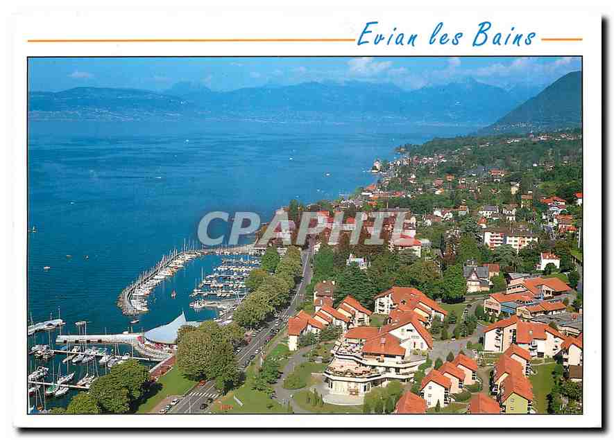 Evian les Bains — Luftbild des Sees und des Hafens — Editions REVALP