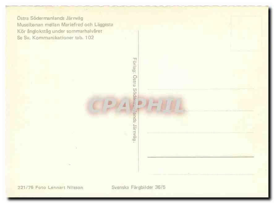 CPM Ostra Sodermanlands Jarnvag — Rückseite