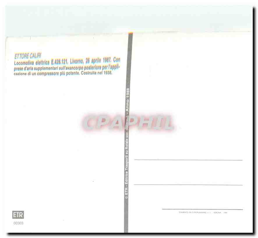 CPM Ettore Caliri  E 428 121 — Rückseite