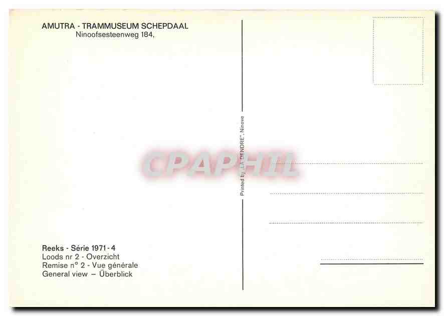 CPM Amutra Transmuseum Schepdaal  — Verso