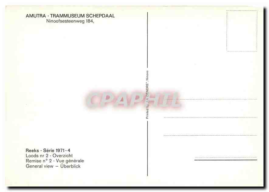 CPM Amutra Transmuseum Schepdaal  — Rückseite
