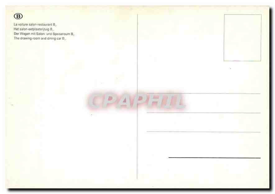 CPM The Drawing room and Dining car  — Verso