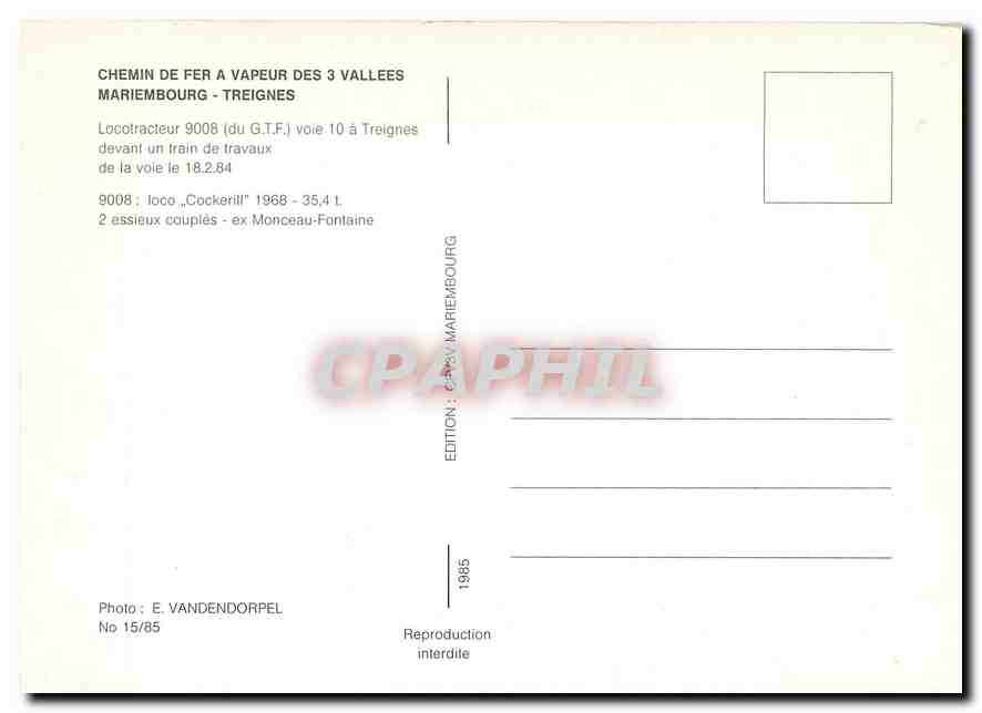 CPM Mariembourg Treignes  — Rückseite