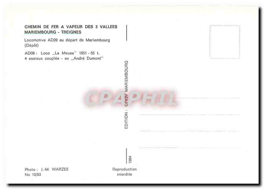 CPM Mariembourg Treignes  — Rückseite