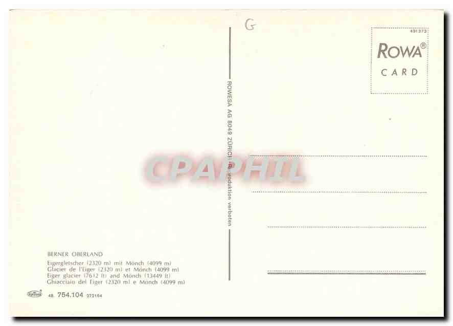 CPM Berner Oberland  — Verso