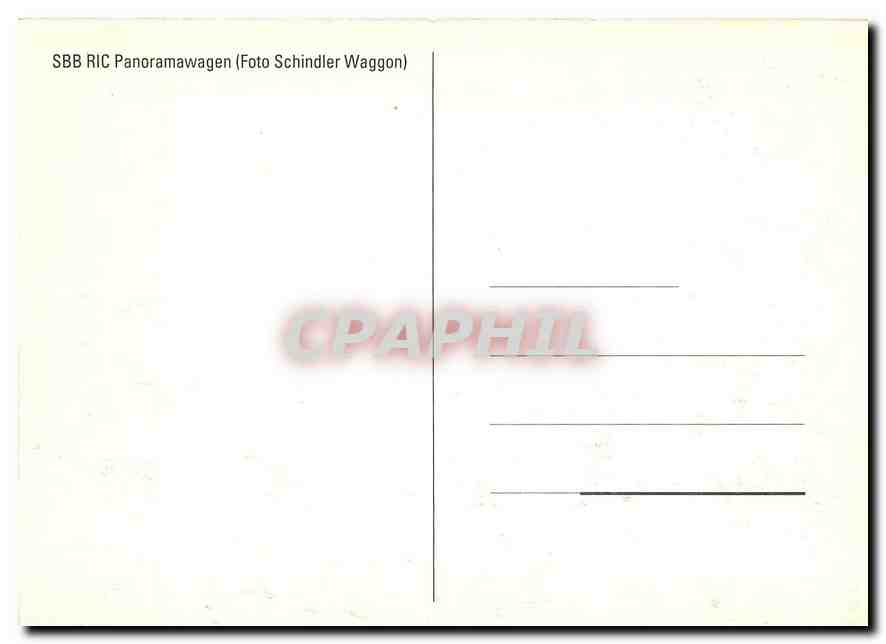 CPM Foto Schindler Waggon  — Rückseite