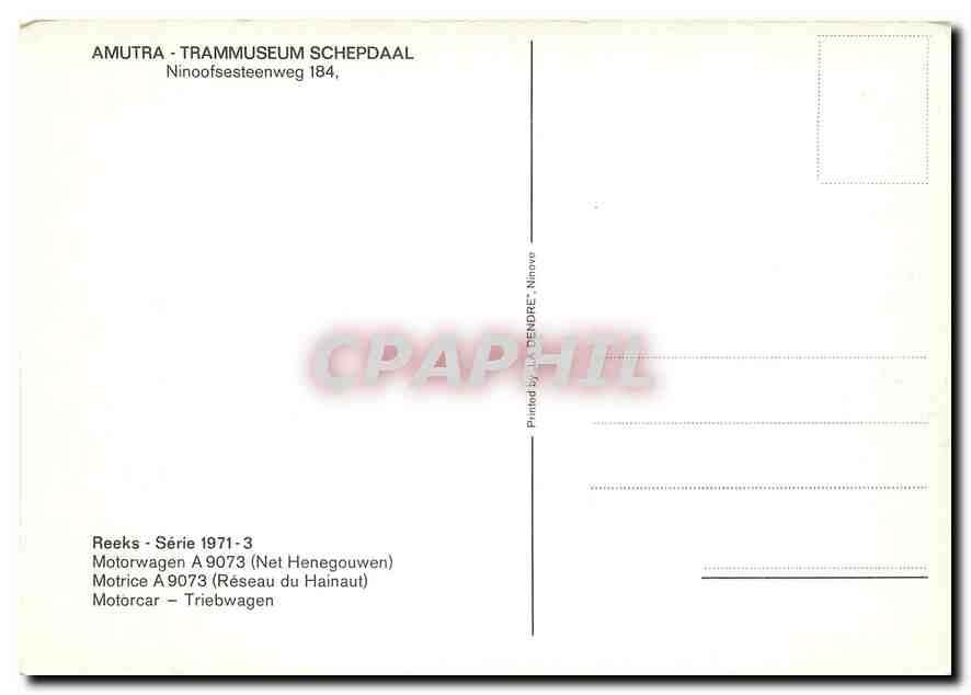 CPM Amutra Trammuseum Schepdaal  — Back