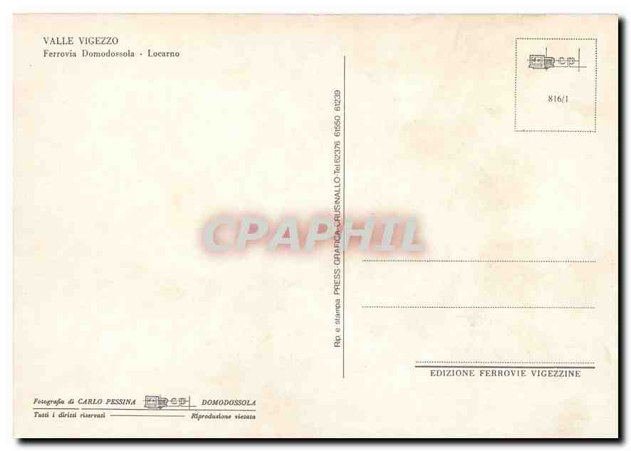 CPM Valle Vigezzo  — Back