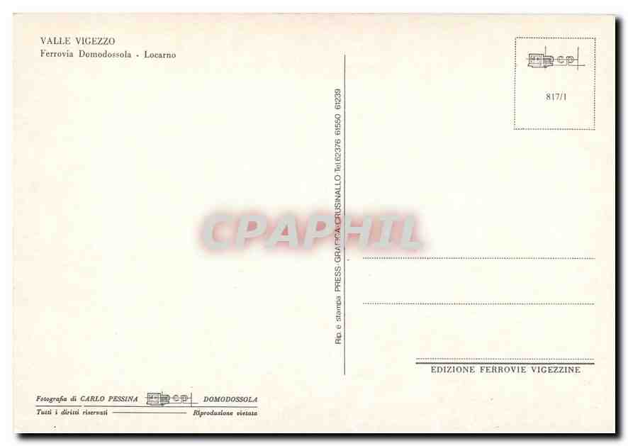 CPM Valle Vigezzo  — Rückseite