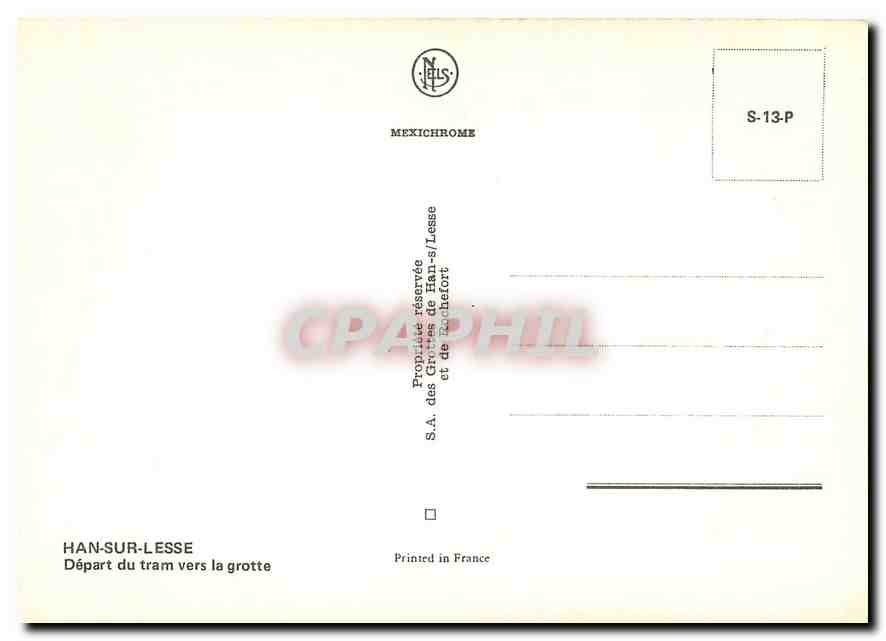 CPM Han sur Lesse  — Verso