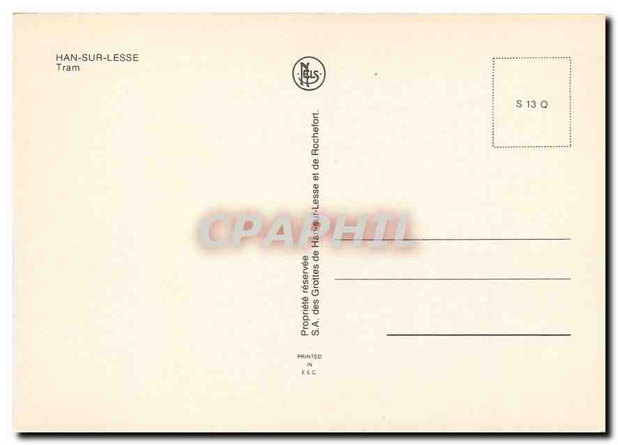 CPM Han sur Lesse  — Rückseite