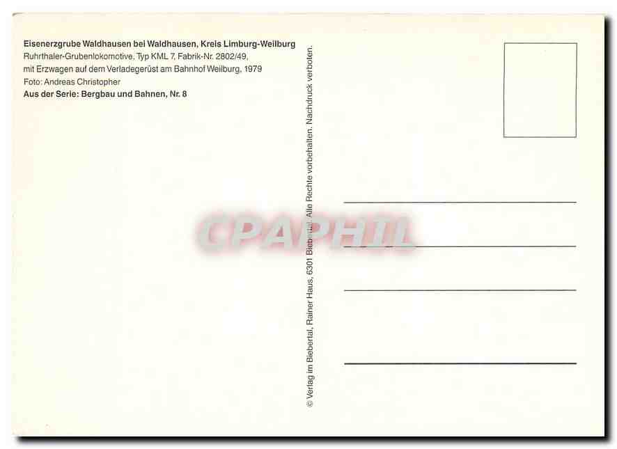 CPM Weilburg  — Verso