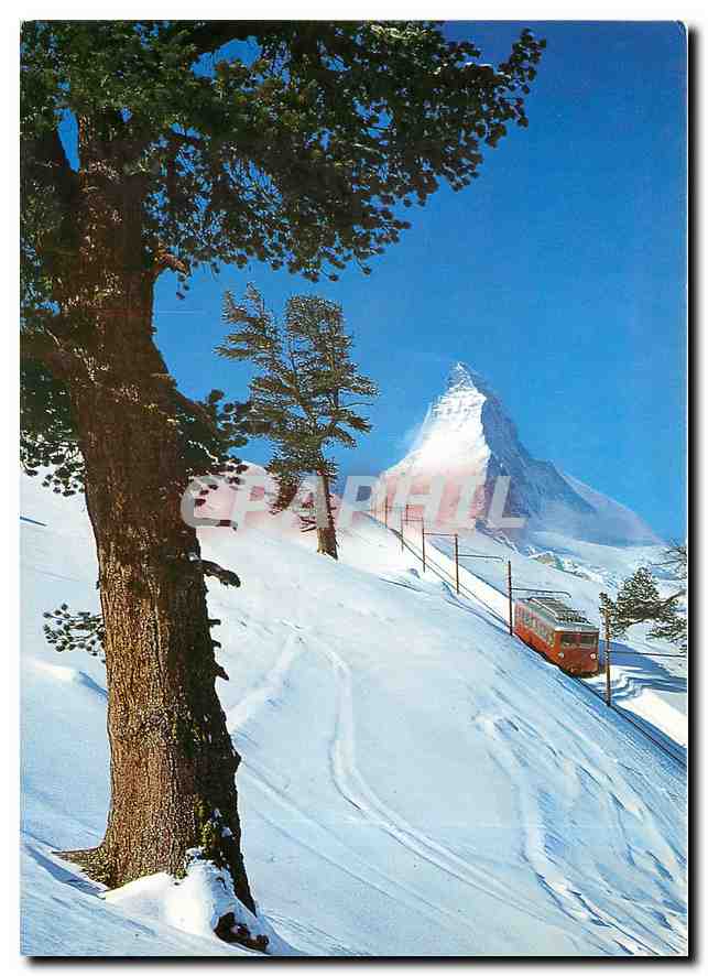 CPM Zermatt Gornergratbahn mit Matterhorn 