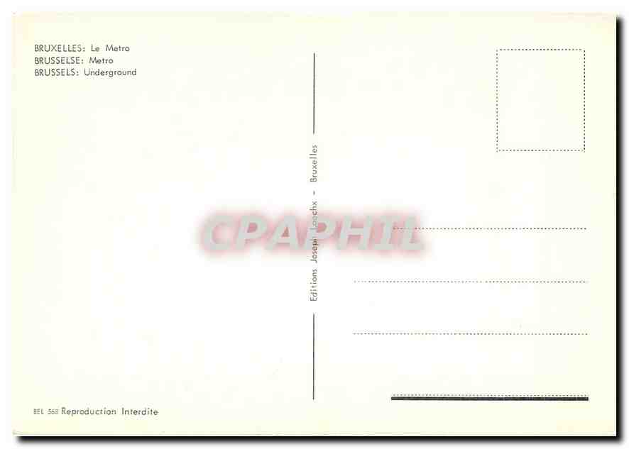 CPM Bruxelles  — Rückseite
