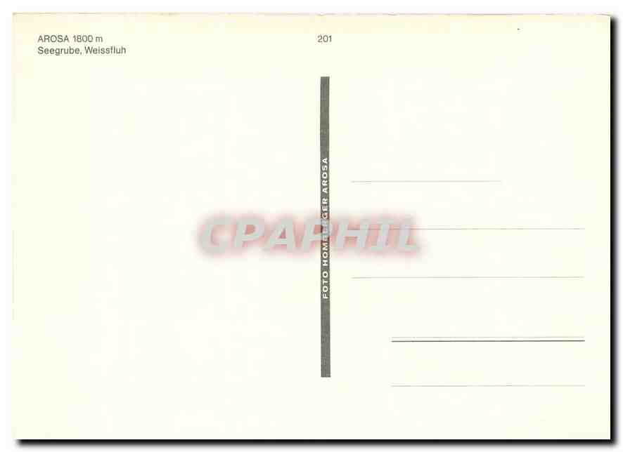 CPM Arosa  — Verso