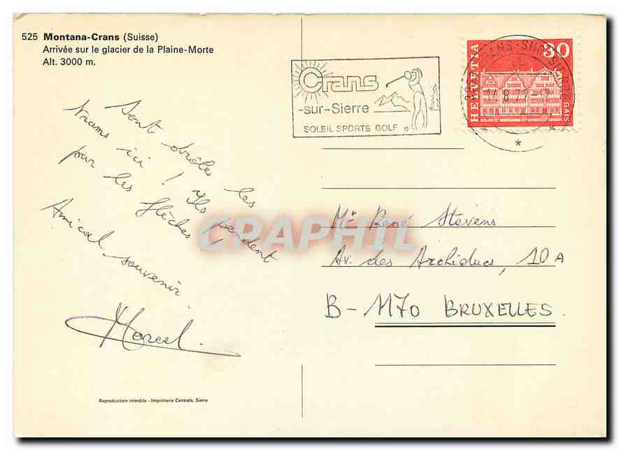 CPM Montana Crans Suisse  — Verso