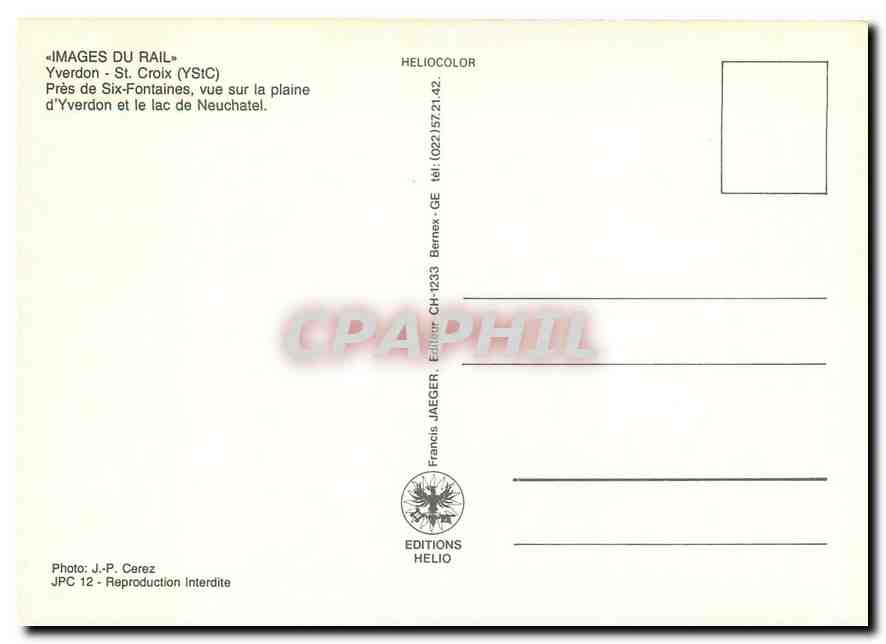 CPM Yverdon St Croix  — Verso