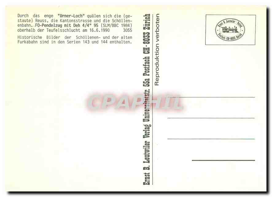 CPM Urner Loch  — Rückseite