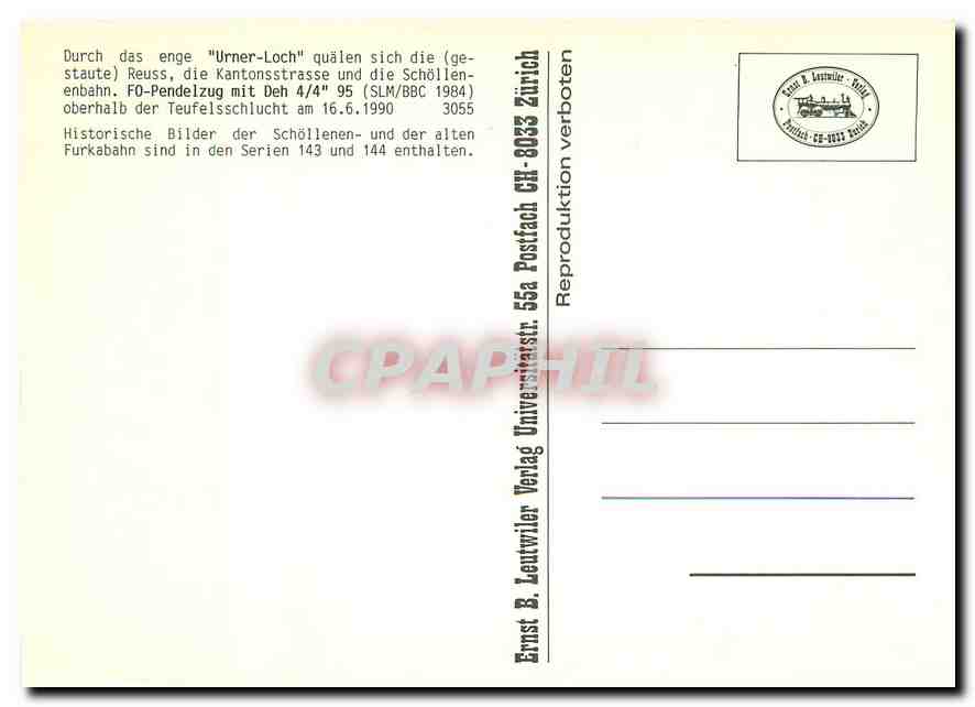 CPM Urner Loch  — Rückseite