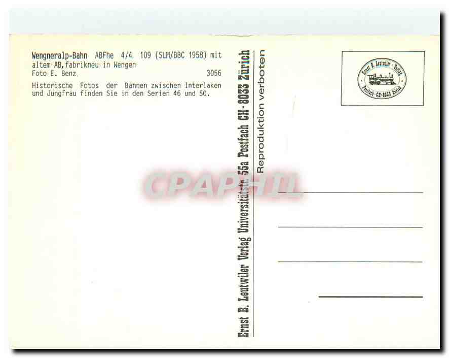 CPM Wengneralp Bahn  — Verso