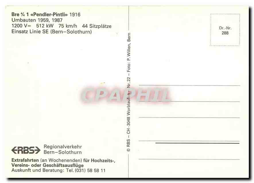 CPM Bre Pendler Pintli — Rückseite
