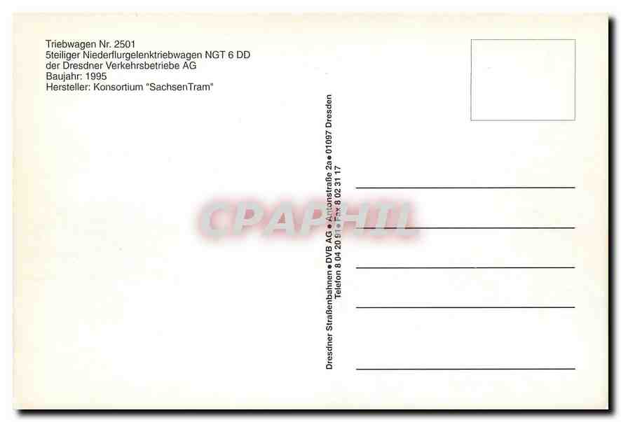 CPM Triebwagen Nr 2501 — Back