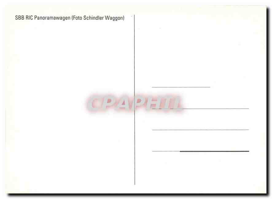 CPM SBB Ric  — Rückseite