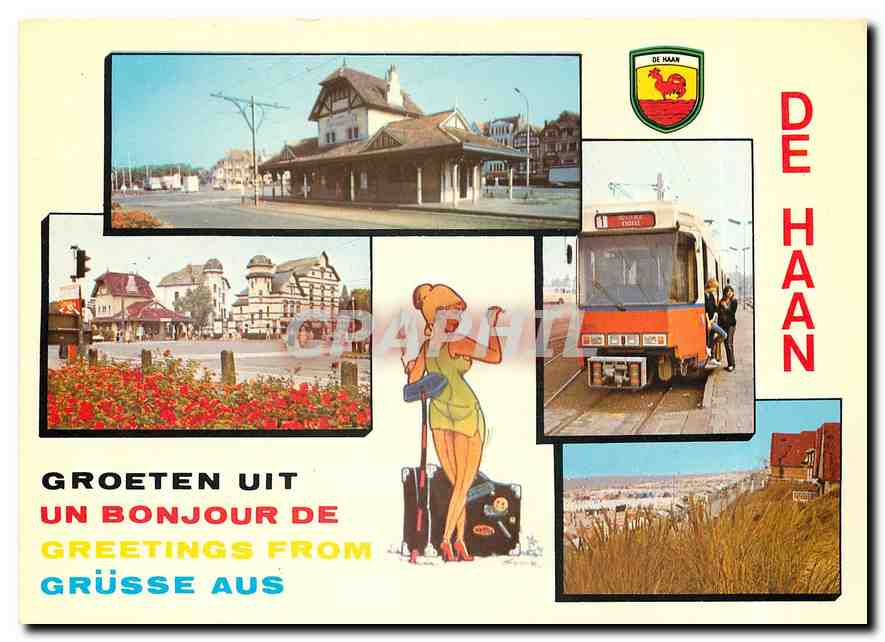 CPM Greetings from Grusse Aus De Haan