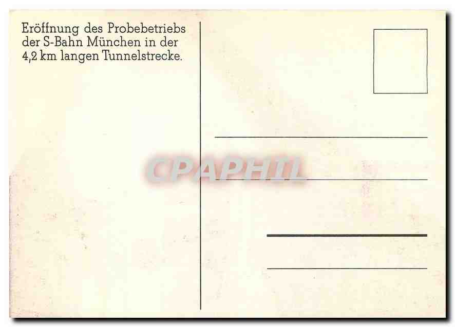 CARTE MAXIMUM Munchen S Bahn — Back