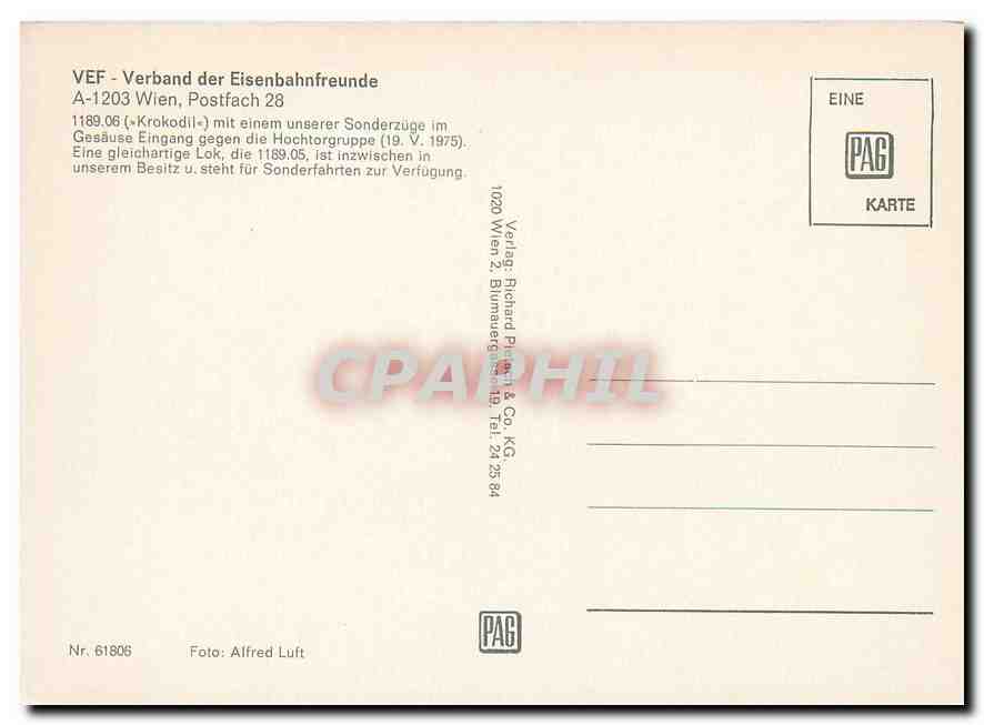 CPM Verband der Eisenbahnfreunde — Rückseite