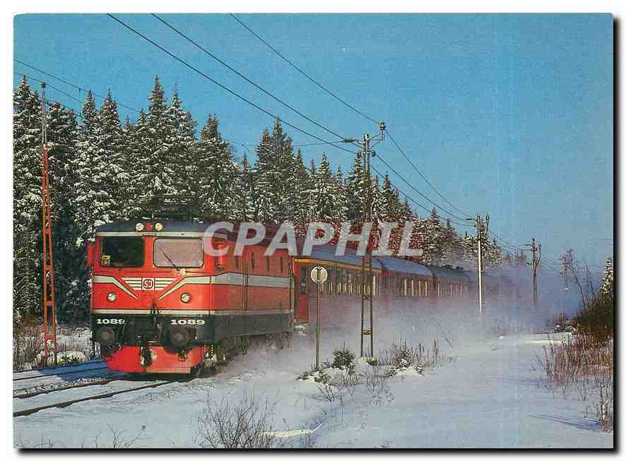 CPM SJ Rc2 class electric no 1089 with a Copenhagen bound express train 