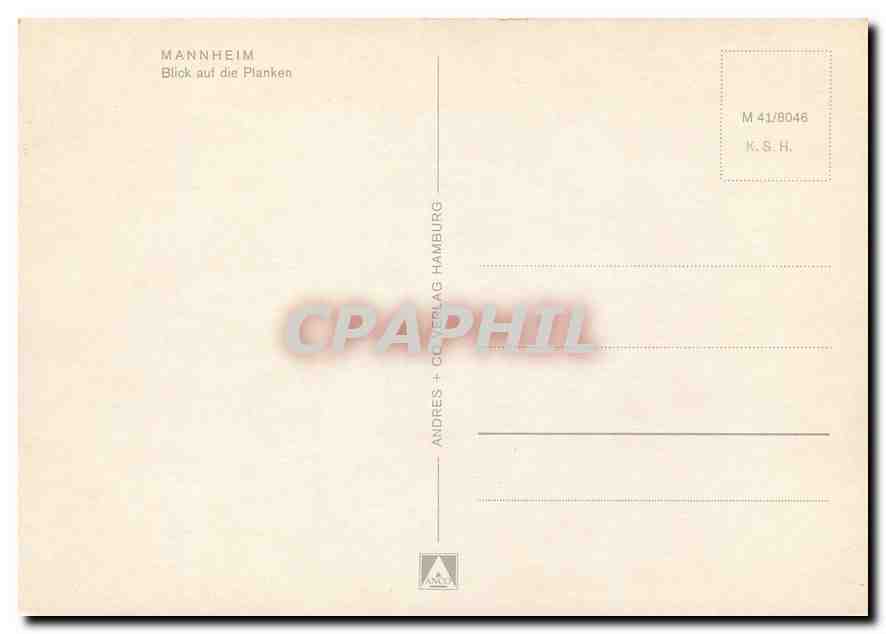 CPM Mannheim  — Rückseite