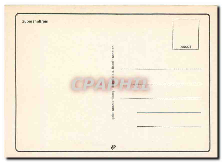 CPM Superneltrain — Verso