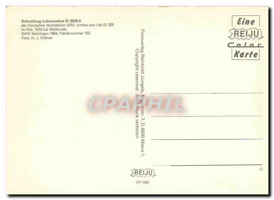 CPM Schnellzug Lokomotive  — Verso