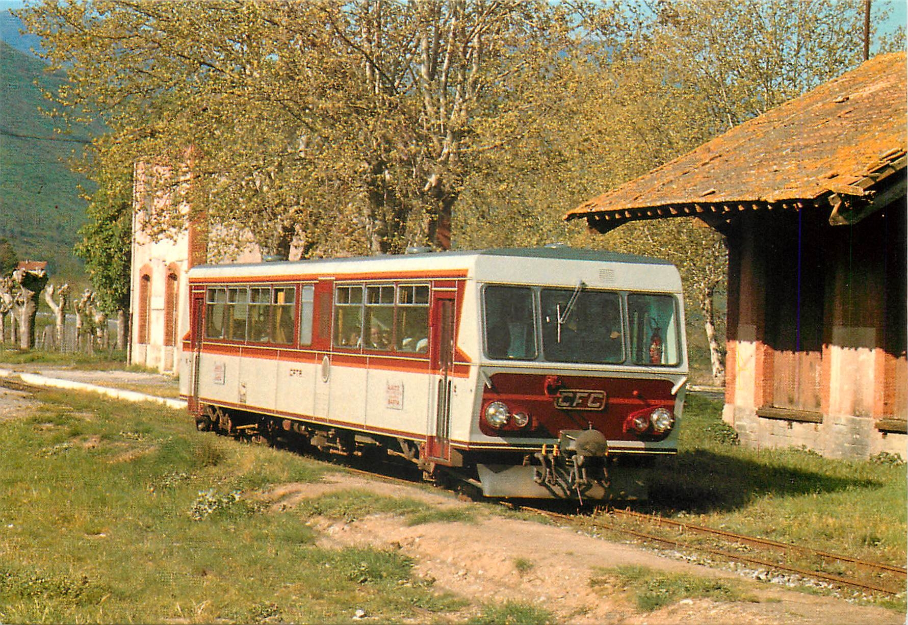 CPM Autorail CFD sur la ligne Ajaccio Corse