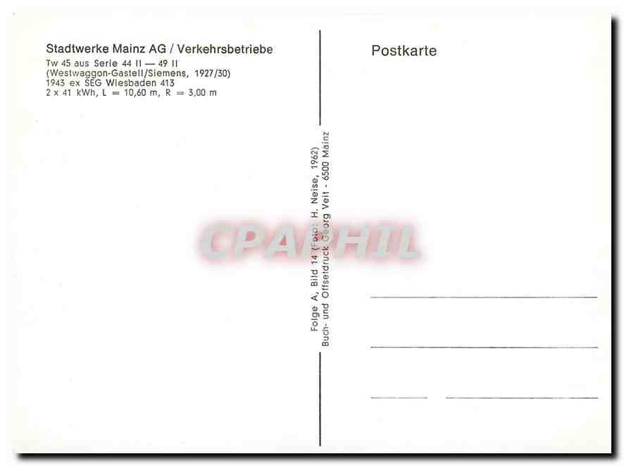 CPM Stadtwerke Mainz AG Verkehrsbetriebe  — Back