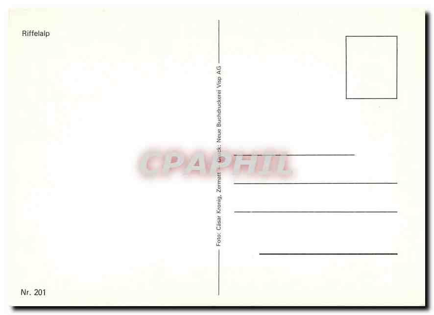 CPM Riffelalp — Rückseite
