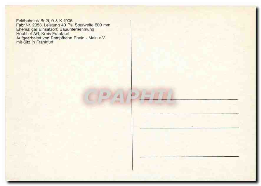 CPM Frankfurt — Verso