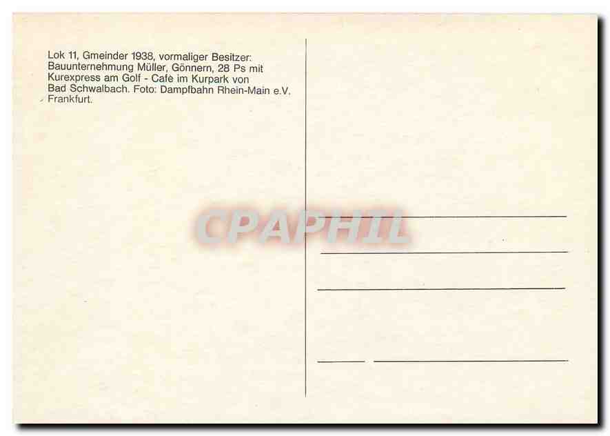 CPM Lok 11  — Rückseite