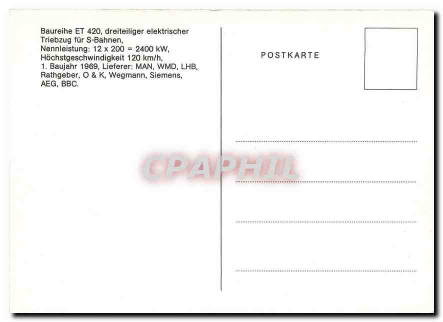 CPM Baureihe ET 420 — Rückseite