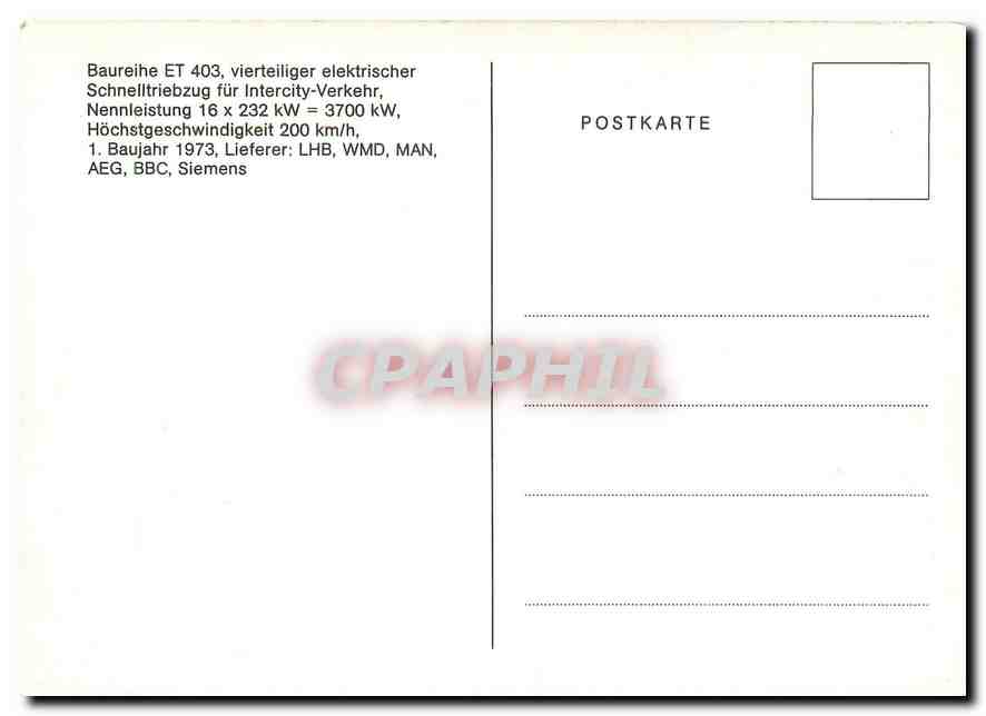 CPM Baureihe ET 403 — Rückseite