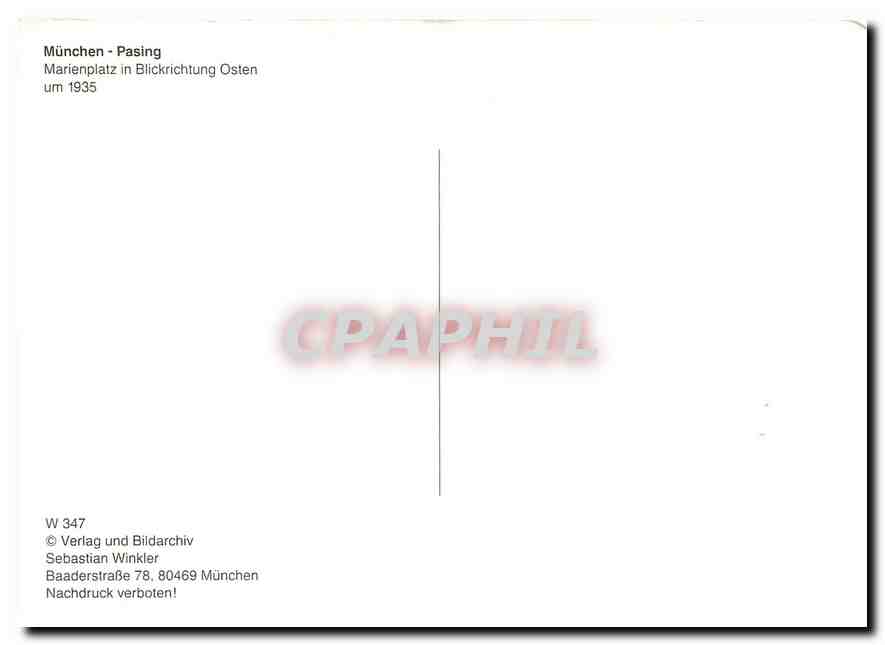 CPM Munchen Pasing  — Rückseite