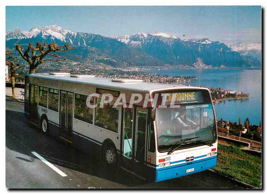 CPM Transports publics VMCV Vevey Montreux Chillon Villeneuve Autobus Van Hool A 300