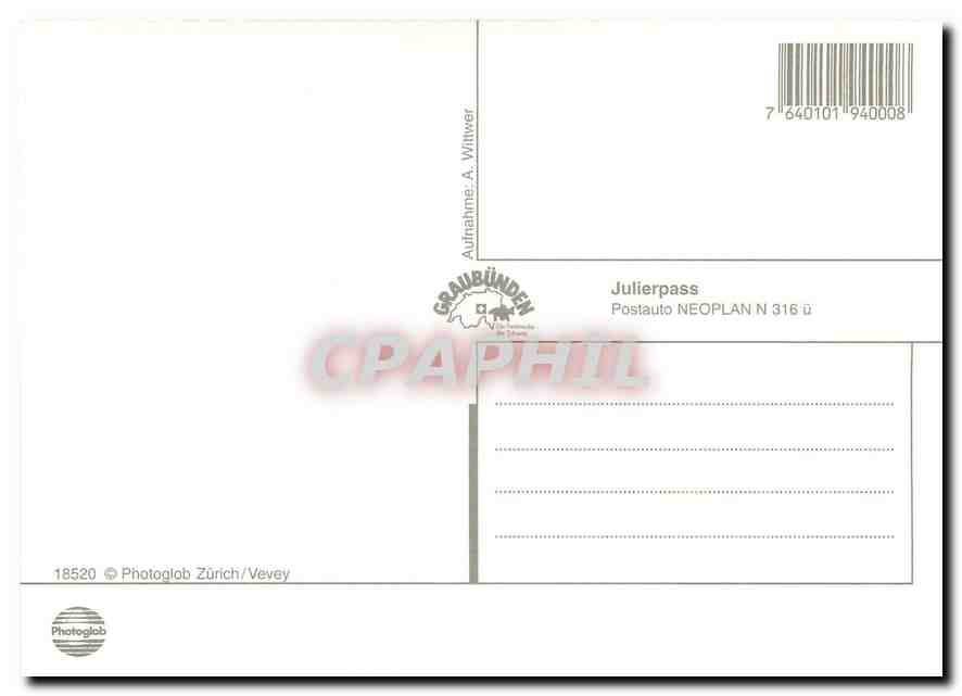 CPM Julierpass  — Rückseite